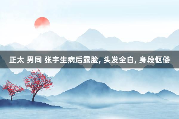 正太 男同 张宇生病后露脸, 头发全白, 身段伛偻